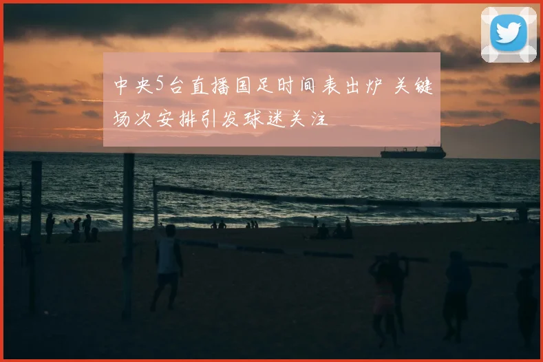 中央5台直播国足时间表出炉 关键场次安排引发球迷关注